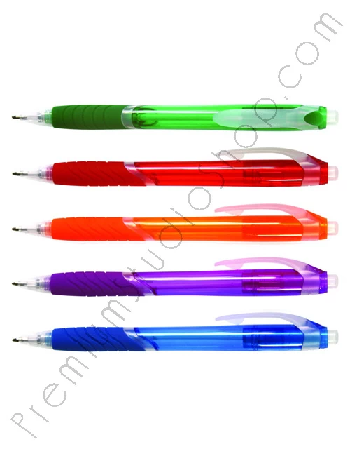 ปากกาพลาสติกสีสัน