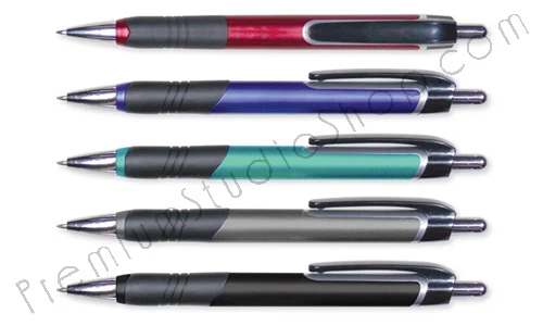 ปากกาพลาสติกสีสัน ปากกาสกรีนโลโก้