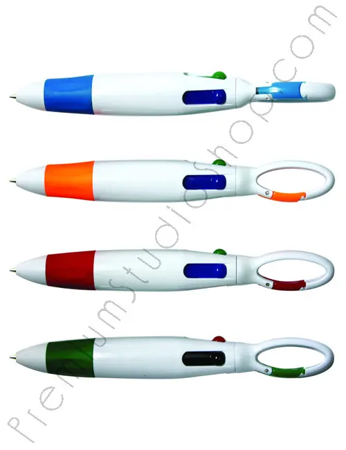ปากกาแฟนซี 4 สี ห่วงคล้อง