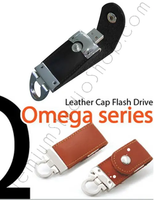 Leather Cap Flash Drive Omega Series