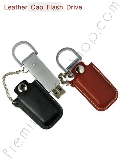 Leather Cap Flash Drive Pull it Off Series